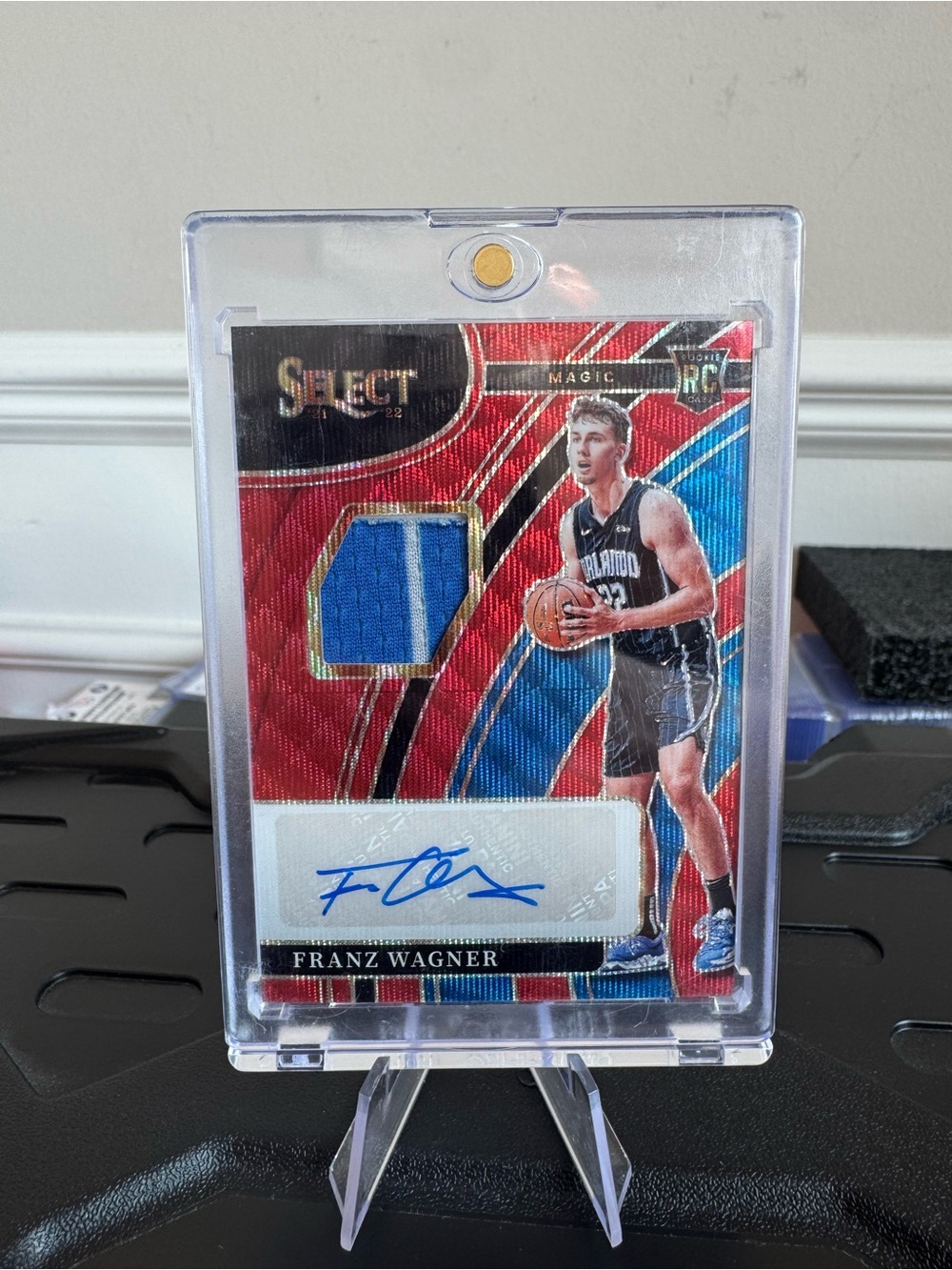 🔥 2021-22 Frank Wagner Panini Select Red Wave Prizm Patch Autograph Rookie Card